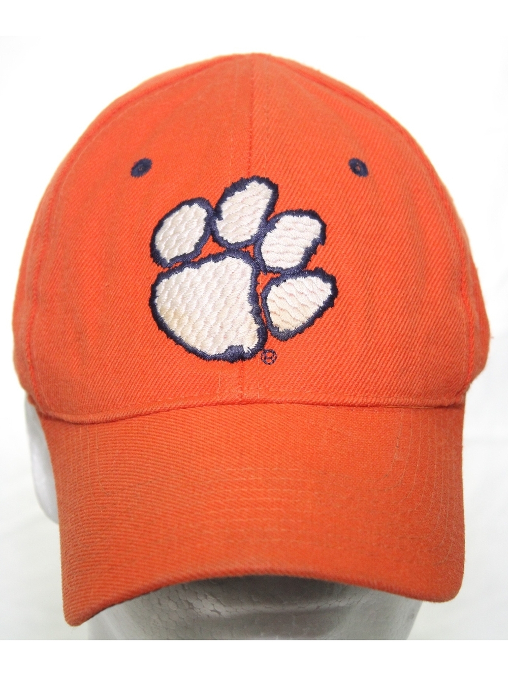 Vintage Clemson Tigers Orange Wool Hat Zephyr Graf-X The Fitted DH Cap Size 7